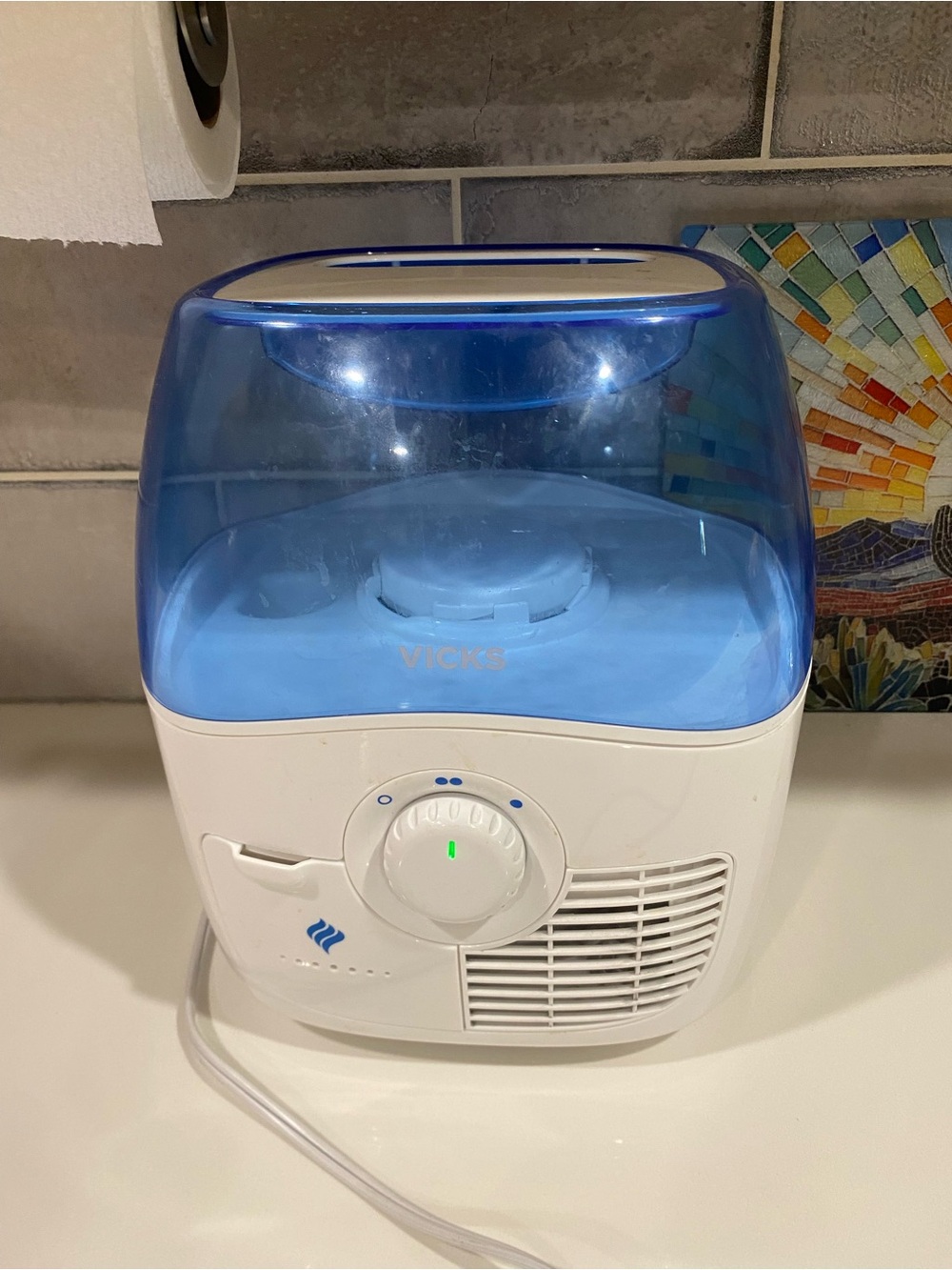 Vicks Blue & White Cool Mist Humidifier - Vicks